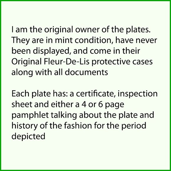 1943 Ganeau's Women of the Century Porcelian COA - Picture 8 of 8